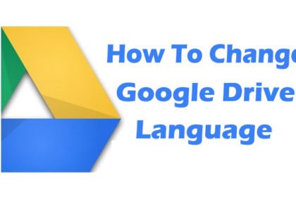 How To Change Google Drive Language