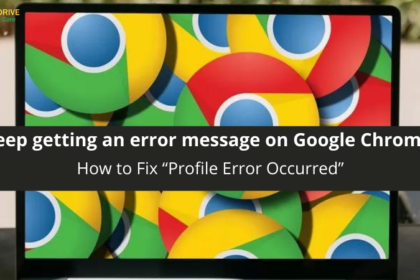 Google Chrome Profile Error